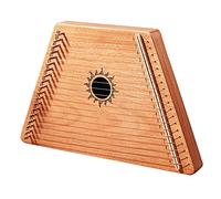 19 Cuerdas De Metal Lyre Harp, Sillín De Hueso Mahogany Lyre Harp Con Llave De Afinación, Cadenas De Extracción, Manual Y Bolsa De Conciertos, Regalo For Los Amantes De La Música Principiante