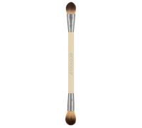 EcoTools Cream & Powder Dual-Ended Eye Brush, Flat & Fluffy Eyeshadow Brush for Packing, Blending & Full Eye Looks, Sustainable Makeup Tool, Vegan & Cruelty-Free, 1 Count