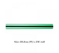 19. Foil reactivo de tóner de 3 cm x 5m para la Impresora láser y el laminador Compatible con Transferencia de Calor holográfica Papel de Aluminio de DIY de Bricolaje 2022(Green)
