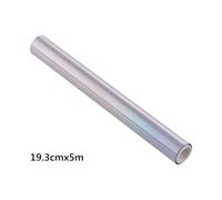 19. Foil reactivo de tóner de 3 cm x 5m para la Impresora láser y el laminador Compatible con Transferencia de Calor holográfica Papel de Aluminio de DIY de Bricolaje 2022(Laser Siver)