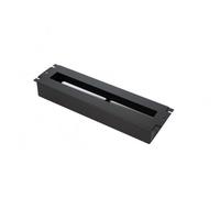19" panel with DIN rail for modular equipment installation in the cabinet, black