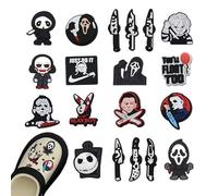 19 Piezas Adornos para Zapatos, Shoe Charms, Adornos De Zapatos, Pins para Crocs, Crocs Charms, Accesorios De Decoración, Navidad, Halloween, Fiesta, Cumpleaños