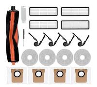 19 piezas de repuesto compatibles con robot aspirador Xiaomi H50 PRO / OV42GL que incluye 1 cepillo principal, 4 cepillos laterales, 4 filtros, 4 bolsas de polvo, 4 almohadillas para fregona, 1