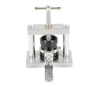 19 Piezas Prensa para Relojes - Herramienta de Cierre de Tapas de Relojes 15,5x10x6cm - Acero - para Reparación, Cambio de Pila, Cierre Caja - Kit para Relojeros Profesionales (Plata)