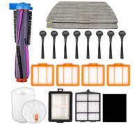 (19 Piezas) Repuestos para Robot Aspirador Shark AV2820VEEUWH, AV2800ZEUWH, RV2800YEEU, RV2800ZEEU, AV2800ZE, RV2820YE, RV2820ZE, AV2820S Cepillo de Rodillos, Filtro, Filtro de Espuma, Cepillo Lateral