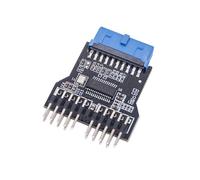19 pines USB 2.0 hasta dos 9 pines hembra de ampliación hubs adaptador para una fácil compatibilidad de dispositivos placa base extensión de cabecera