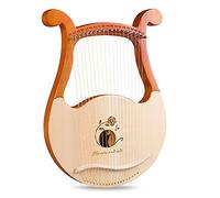 19 String Lyre Harp, Cuerpo De Caoba De Madera Maciza, Patrones Únicos, Símbolos Fonéticos Tallados, Con Llave De Ajuste, Conjunto De Cadenas Adicionales, Manual De Música (Color : Style C)