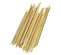 19 Unids Guitarra Fret 2.0mm, Guitarra Frets Wires Alambre de Latón, Fretwire Repuestos, Juego de Cables de Trastes Desmontable para Guitarras Folk de Madera, Banjo, Ukelele, Bajo y Mandolina