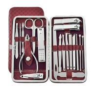 19 Unids/set Belleza Uñas Manicura Pedicura Tijeras Cuidado Set Manicura Cortaúñas Herramienta Caja Completa Nail Art,4