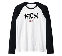 190 niños (1900 1901 1902 1903 1904 1905 1906 1907 1908 1909) Camiseta Manga Raglan