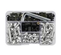 190 Uds Tornillos De Carenado Motocicleta Tornillo Clip Sujeción Para YZF R1 R15 R25 R3 R6 R125 MT03 MT07 MT09 MT10 FZ07 FZ09 bicicleta calle(Plata)