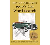 1900's Car Word Search: Word Searches with Easy to Read Print about 1900's Cars, Car Enthusiasts, Car Anatomy and more | 6x9 inches, 110 pages | 50+ ... Gift for Vacations, Holiday and Free Times