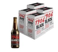1906 Black Coupage - Cerveza Premium Extra, Pack de 24 Botellas x 33 cl, Sabor Amargo y Aroma Tostado, Galardonada Internacionalmente, 7,2% Volumen de Alcohol