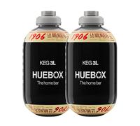 1906 Reserva Especial - Pack 2 Barriles de 3L para Tirador HUEBOX, Cerveza Extra La Milnueve 6,5% Vol, Compatibles Solo con HUEBOX, Incluye 1 Cánula Desechable - 6 L