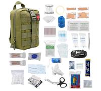 191 bolsas tácticas médicas, kit de supervivencia para primeros auxilios, bolsa de primeros auxilios para trauma, kit de primeros auxilios, color negro, para casa, camping, senderismo, ciclismo