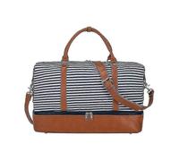 (1914) Bolso de viaje para mujer, de lona y piel sintética, bandolera, bolso grande, ideal para fines