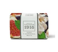 1916 - Higo y Gardenia 200 gr, Jabón Natural, Piel Limpia y Perfumada, Jabón en Pastilla, Método Tradicional, Jabón de Manos y Facial, Flor y Fruta Mediterránea, Fragancia Deliciosa