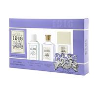 1916 - Lavanda Mediterránea Estuche de Regalo Mujer y Hombre, Agua de Colonia, Colonia 100 ml + 30 ml + Gel de Baño 100 ml, Perfume Unisex, Fragancia Fresca y Floral, Aroma de Larga Duración