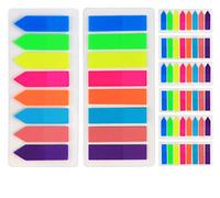 1920 Piezas Notas Adhesivas Índices, 12 Pack Marcadores Adhesivos de Colores, 8 Colores de Índices Autoadhesivos para Notas, Libros, Marcapaginas