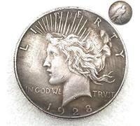 1928 - Réplica antigua de moneda de un dólar, moneda antigua conmemorativa estadounidense, monedas antiguas de los Estados Unidos, sin circulación