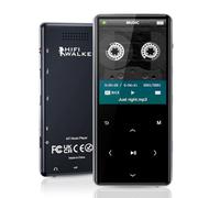 192GB Portable MP3 Player with Bluetooth 5.0, 2.4" Srceen Music Player Built in Speaker, Mini Voice Recorder with 64GB Micro SD Card, Touch Buttons, Voice Recorder, E-Book, Earphones Black
