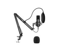 192KHZ/24BIT USB Condenser Microphone with Scissor Arm Stand and Pop Filter