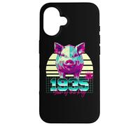 1935 Año del Cerdo Cumpleaños 80 Retro Chino Signo del Zodiaco Carcasa para iPhone 16