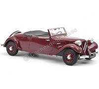 1938 Citroen Traction Cabriolet Rojo Oscuro 1:18 Norev AMC0191190