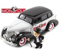 1939 Chevrolet Master + Figura Mr. Monopoly Negro/Blanco 1:24 Jada Toys 33230 25