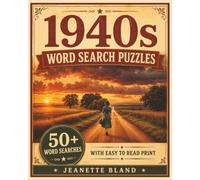 1940s Word Search Puzzles: Word Searche Puzzles with Easy to Read Print All About 1940s 8 x 10 Inches, 110 pages | 50+ puzzles…Gift for Vacations, Holidays and Free Time