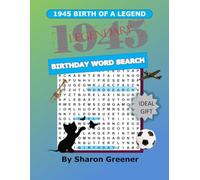 1945 BIRTH OF A LEGEND: BIRTHDAY WORD SEARCH PUZZLE BOOK (YEARS)