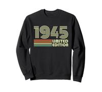 1945 Vintage Retro Regalo Cumpleaños 80 Años Hombres Mujeres Sudadera