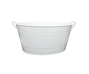 1946 Cubo Para Botellas Blanco Metal Pintado 6 Unidades 50x32x23 cm