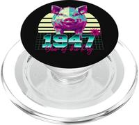 1947 Año del Cerdo Cumpleaños 80 Retro Chino Signo del Zodiaco PopSockets PopGrip para MagSafe
