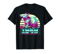 1948 Año de la Rata Cumpleaños 80 Retro Signo del Zodiaco Chino Camiseta