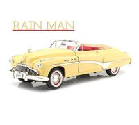 1949 Roadmaster Convertible (Charlie Babbitt's) Amarillo con Interior Rojo Rain Man (1988) Pelνcula 1/18 Diecast Model Car por Greenlight 13616