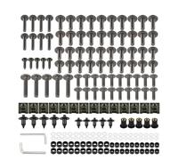 195 Tornillos M5 M6 Para Motocicleta, Pernos De Ajuste Para Y&amaha YZF R1 R15 R25 R3 R6 R125 MT03 MT07 MT10 bicicleta calle(Titanium)