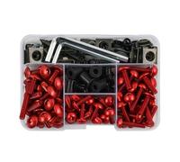 195 Tornillos Y Pernos De Carenado para Yam&aha Fjr 1300 Fjr1300 Xjr1300 Drag Star Virago 535 Remo Hobby Smax Jog(Red)