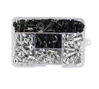 195 Uds Kit De Tornillos De Carenado Tornillos M5 M6 para CBR600RR CBR900RR CBR929RR CBR1000RR CBR 600RR 900RR 929RR 1000RR 600 F2 F3 F4 Acero(Plata)