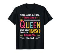 1950 Birthday Queen Girls Women Born in 1950 Camiseta