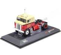 1950 Cabeza Tractora Kenworth Bullnose Rojo/Beige 1:64 IXO Models 64TR008