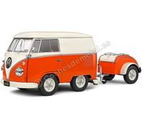 1950 Volkswagen VW Kool Kombi Blanco/Naranja 1:18 Solido S1810902