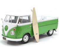 1950 Volkswagen VW T1 Pick-Up Con Tabla de Surf Verde Manzana 1:18 Solido S18067