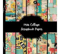 1950s Collage Scrapbook Paper, Retro Fashion Junk Journal Paper, Vintage Decorative Paper, DIY Projects, Origami, Collage Sheets, Decoupage Paper, 10 Designs, Double Sided