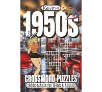 1950s Crossword Puzzle: Crossword Puzzles with Easy to Read Print about the 1950s, Movies, TV, 50s Music and More! | 6 x 9 inches | 120 pages | 60 Puzzles | Fun for Vacations, Travel and Downtime