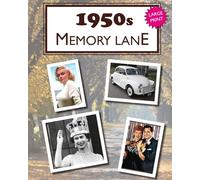 1950s Memory Lane: Large print book for dementia patients