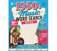 1950s Music Word Search Book: 1950s Music Word Search Book | All Ages, Good for Adults and Seniors | 8.5 x 11 inches, 110 pages | 50+ Puzzles | Solutions Included