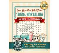 1950s Nostalgia Word Search Large Print: Retro Food, Travel, and Fifties Memories Puzzle Fun: 140 Easy-to-Read Puzzles for Adults & Seniors | Relive ... and Gifting (Word Find Books For Adults)