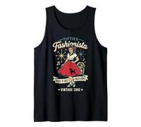 1950s Outfits for Women Vintage Retro Rockabilly Style Camiseta sin Mangas