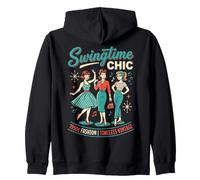 1950s Outfits for Women Vintage Retro Rockabilly Style Sudadera con Capucha